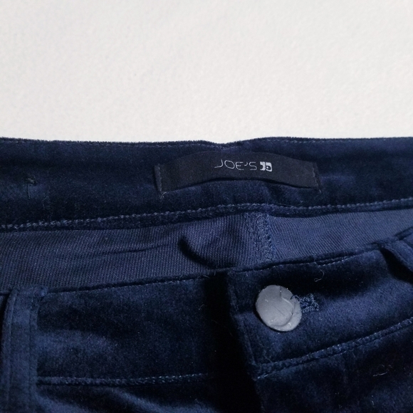 Joe's Jeans Icon Mid-rise Skinny Ankle in Navy Blue Velvet - Picture 9 of 10